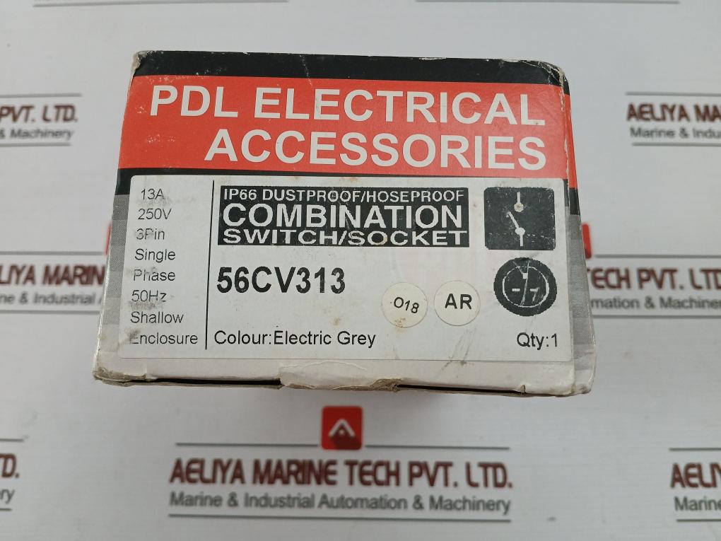 Pdl 56Cv313 Single Pole Combination Switch Socket 56 Series 50Hz