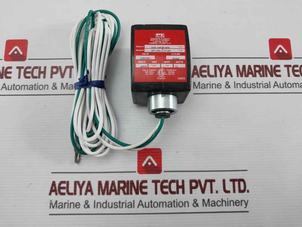 Pe 025-16572-005 Solenoid Valve 120Vac/50-60Hz