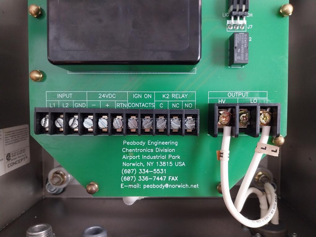 Peabody Engineering High Energy Exciter Ignition Box 85-265 Vac 07000102Hsx