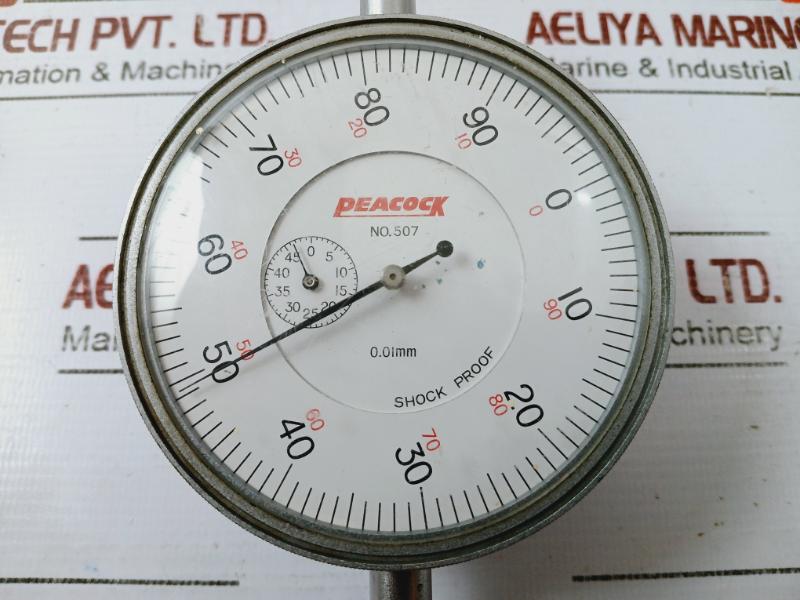 Peacock 507 Analog Long Travel Dial Gauge 0 To 100/0 To 90