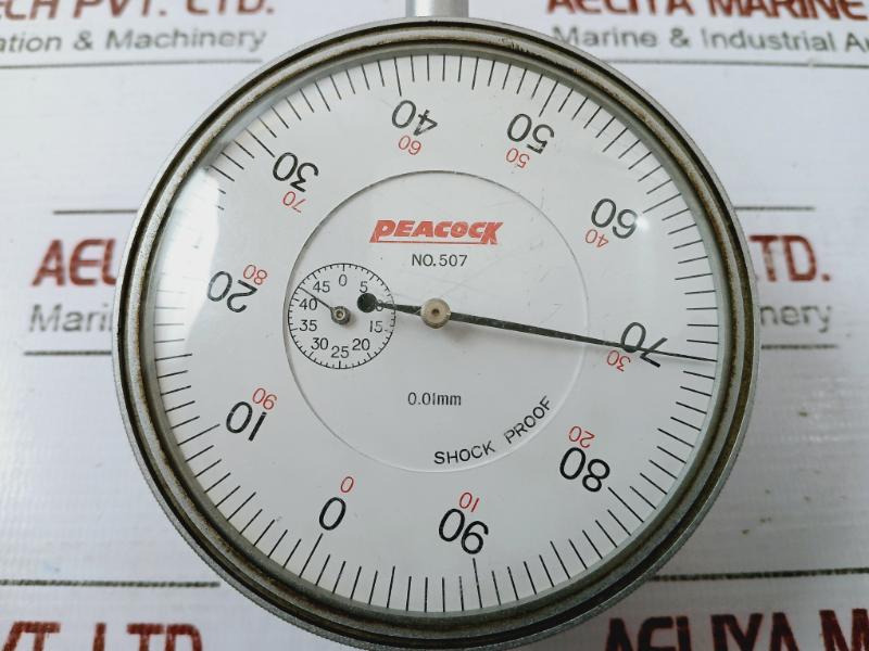 Peacock 507 Analog Long Travel Dial Gauge 0 To 100/0 To 90