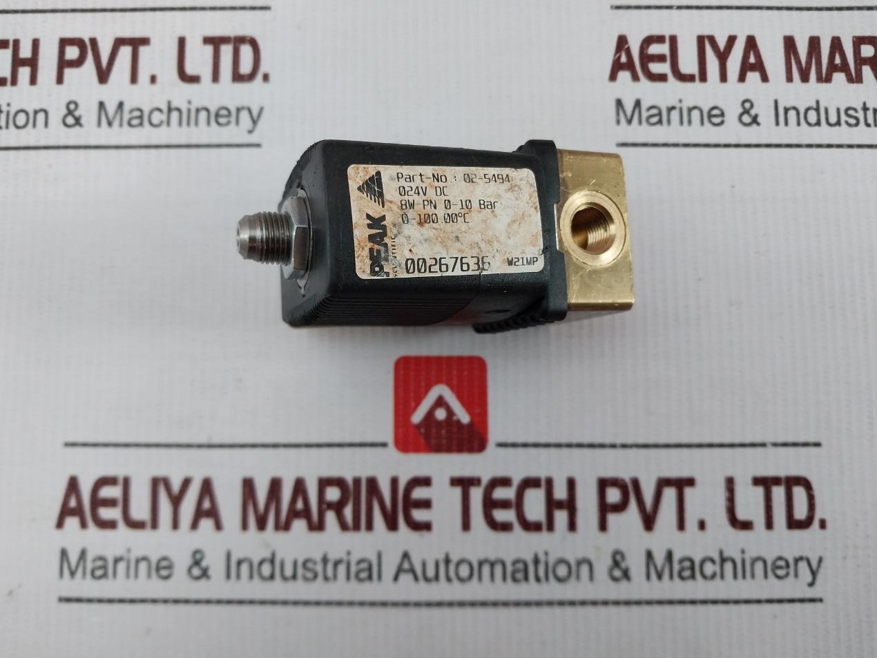 Peak Scientific 02-5494 Solenoid Valve 024V Dc 151274