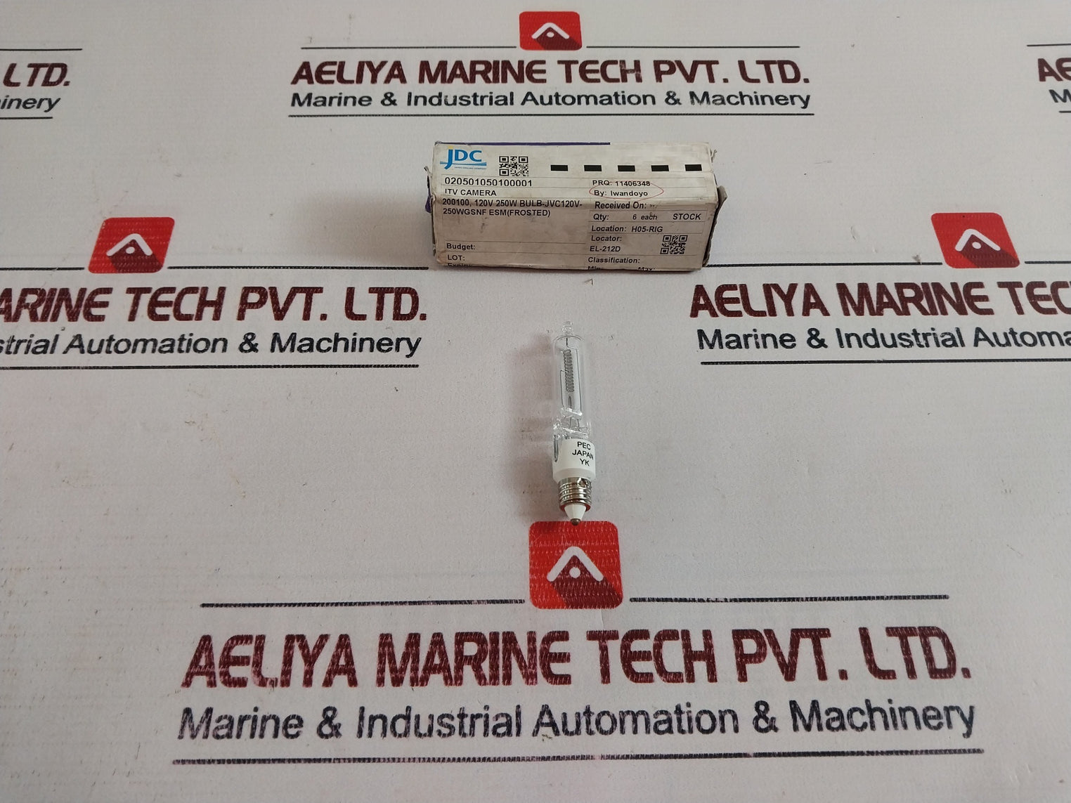 Pec E11 Halogen Lamp For Itv / Jvc Camera 130V 250W