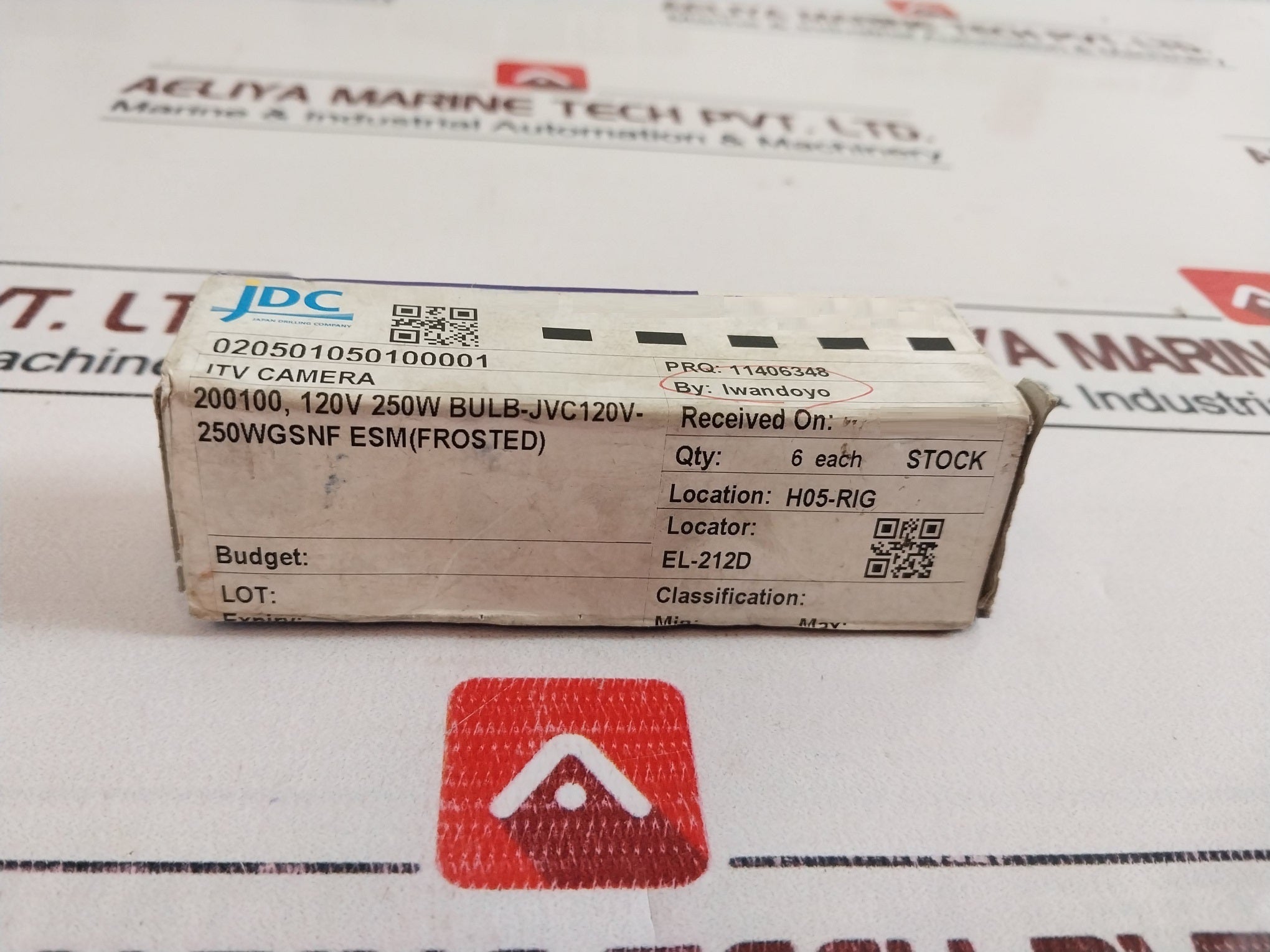 Pec E11 Halogen Lamp For Itv / Jvc Camera 130V 250W