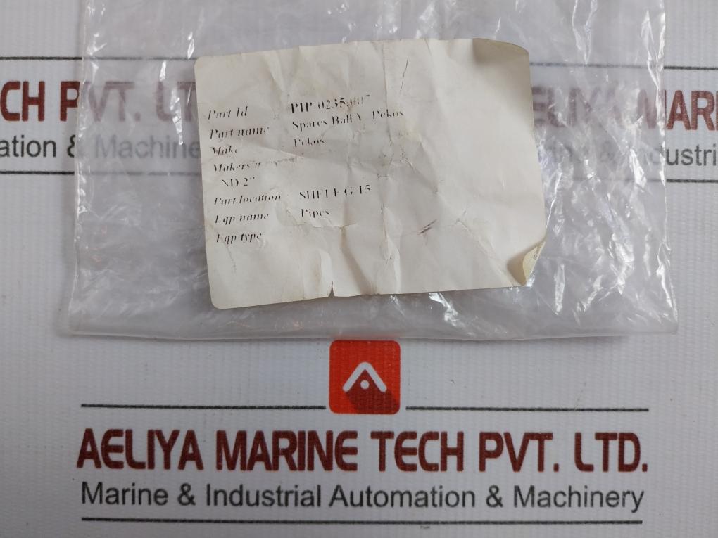 Pekos Spares Ball Valve Pip-0235.007