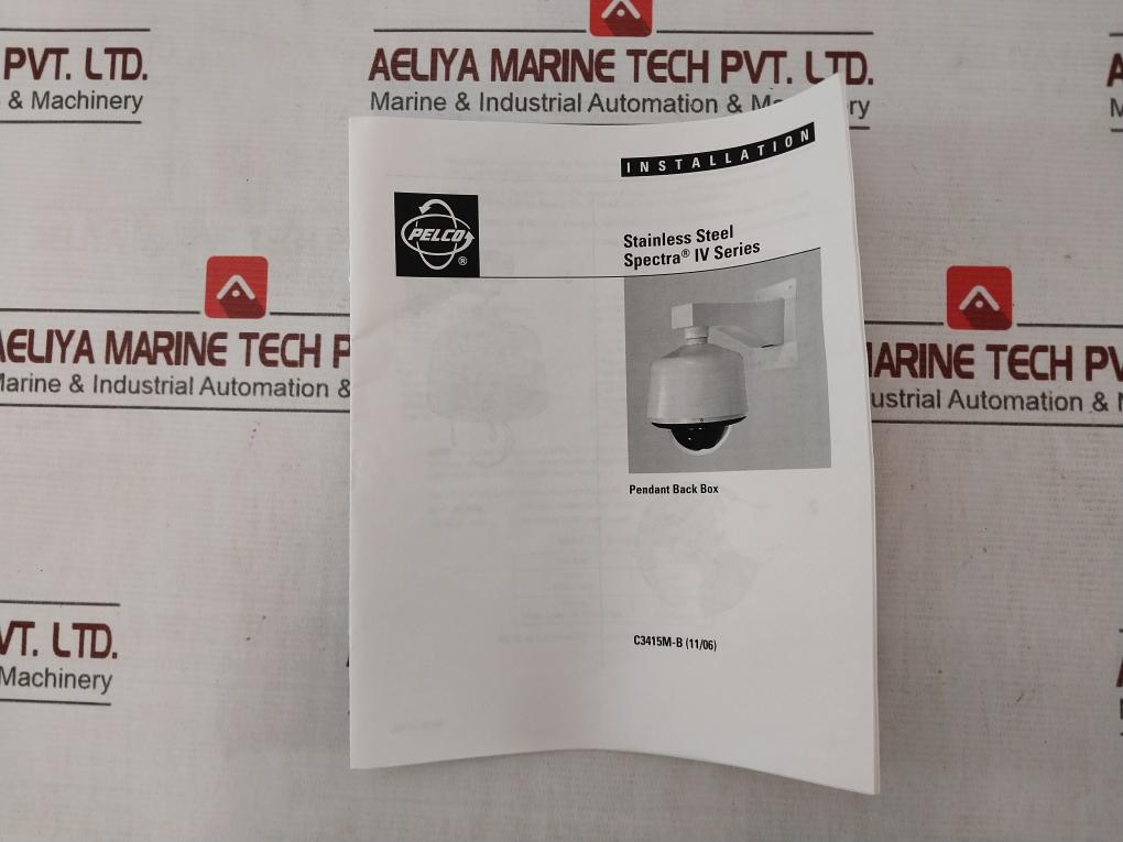 Pelco Bb4-psg-e Stainless Steel Spectra Environmental Pendant Mount Kit 50-60Hz