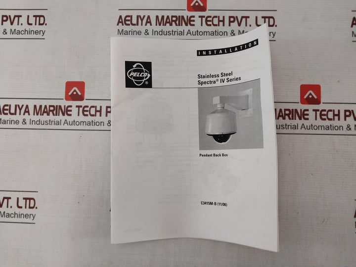 Pelco Bb4-psg-e Stainless Steel Spectra Environmental Pendant Mount Kit 50-60Hz