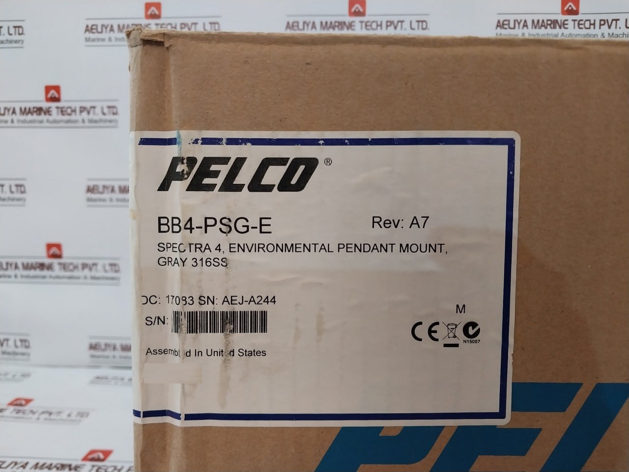 Pelco Bb4-psg-e Stainless Steel Spectra Environmental Pendant Mount Kit 50-60Hz
