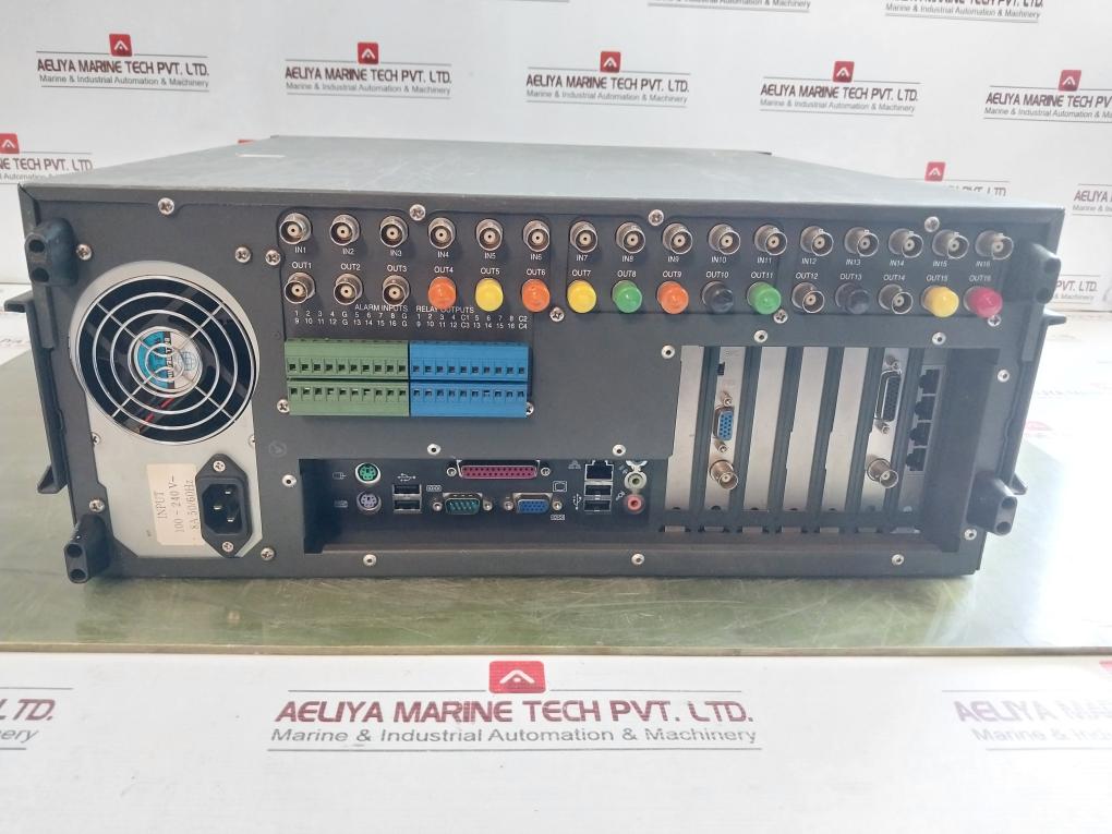 Pelco Dx8116-250 16 Channel Hybrid Video Recorder 100-240V 50/60Hz