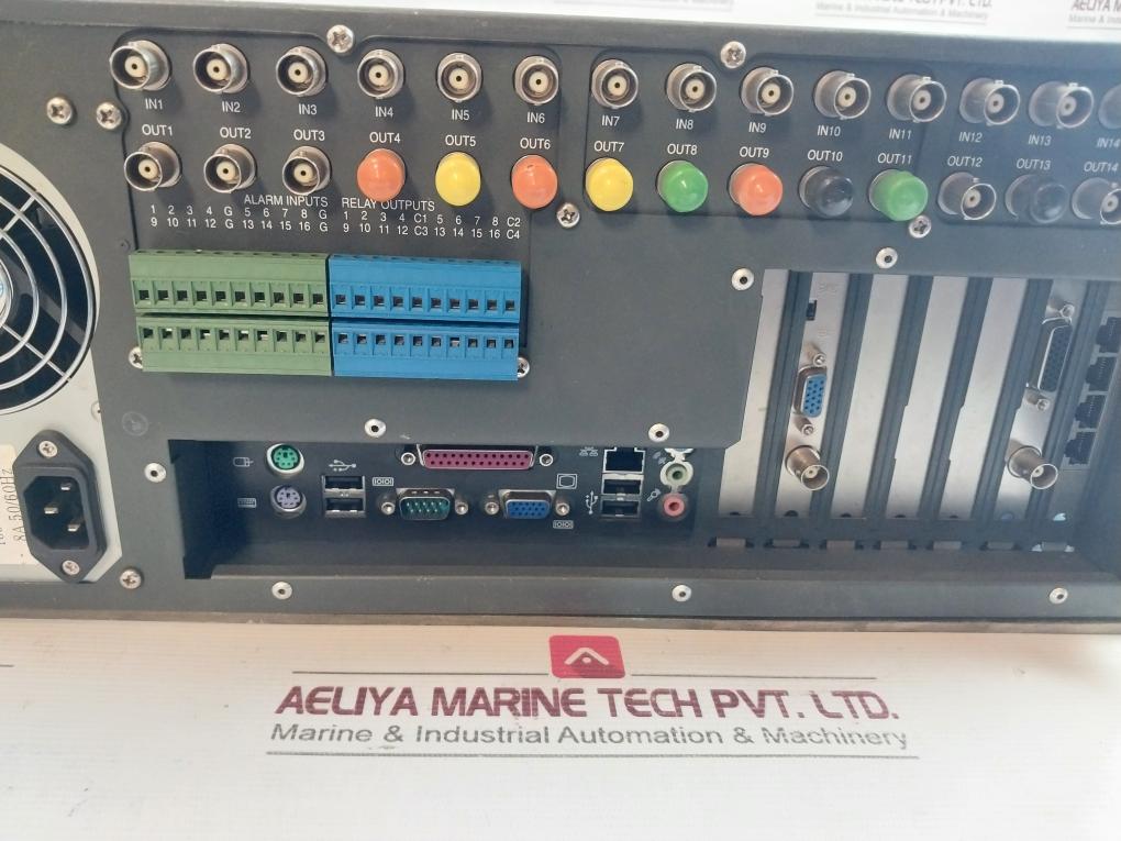 Pelco Dx8116-250 16 Channel Hybrid Video Recorder 100-240V 50/60Hz