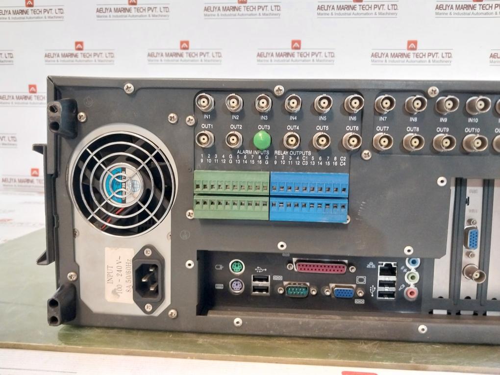 Pelco Dx8116-250 Digital Video Recorder Dx 8100 Series 100-240V 50/60Hz Ver: 1.2