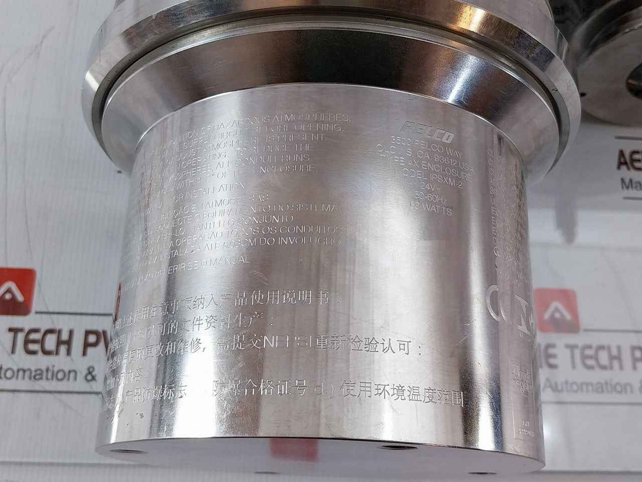 Pelco Ipsxm-2 Explosionproof Camera System Type 4x Enclosure 50-60hz 60w 24v