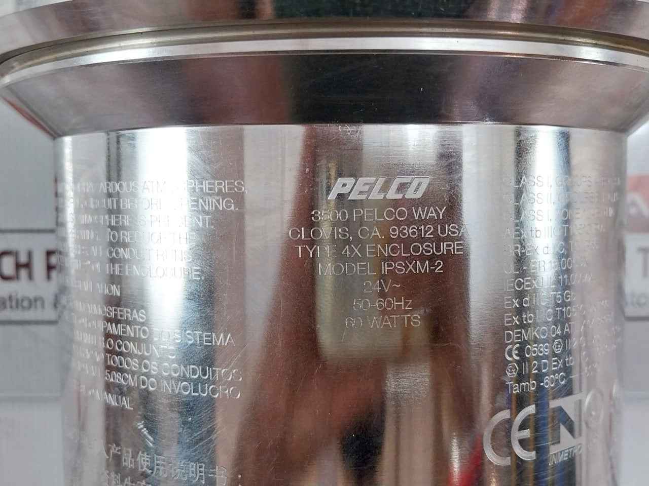 Pelco Ipsxm-2 Explosionproof Camera System Type 4x Enclosure 50-60hz 60w 24v