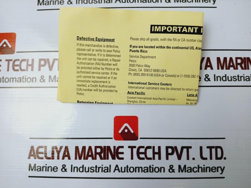 Pelco Lrd41c21-1 Legacy Fixed Speed Receiver Unit Rev A0 50/60hz 5w 120v