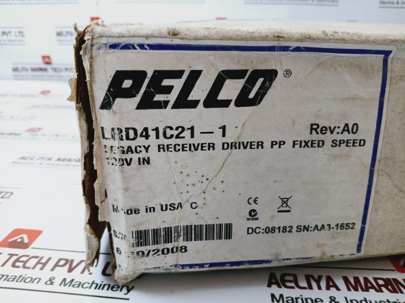 Pelco Lrd41c21-1 Legacy Fixed Speed Receiver Unit Rev A0 50/60hz 5w 120v