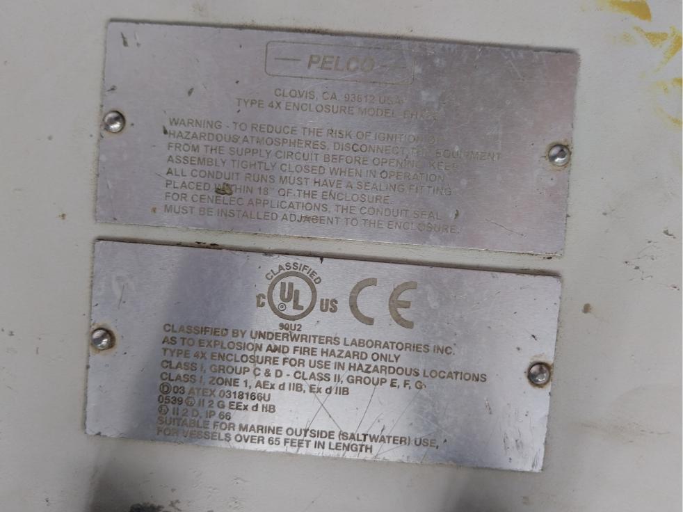 Pelco Pt1260Ex Outdoor Explosion Proof Cctv Enclosure With Pan/Tilt 16A 4H 130V