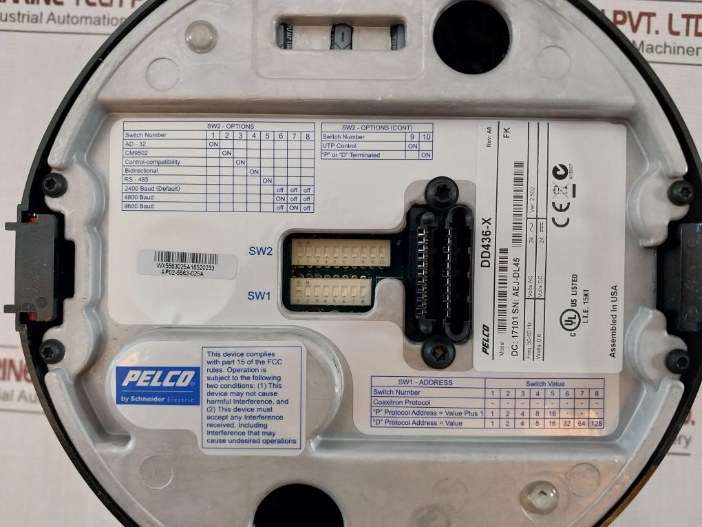 Pelco Bb4-psg-e Stainless Steel Spectra Environmental Pendant Mount Kit 50-60Hz