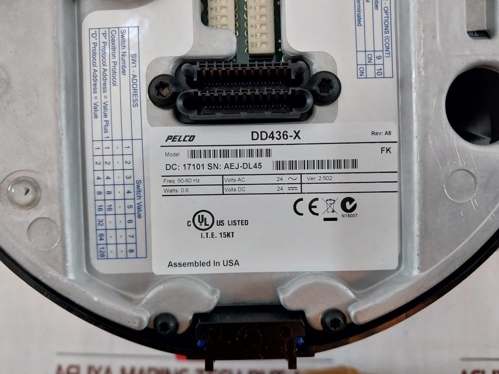 Pelco Bb4-psg-e Stainless Steel Spectra Environmental Pendant Mount Kit 50-60Hz