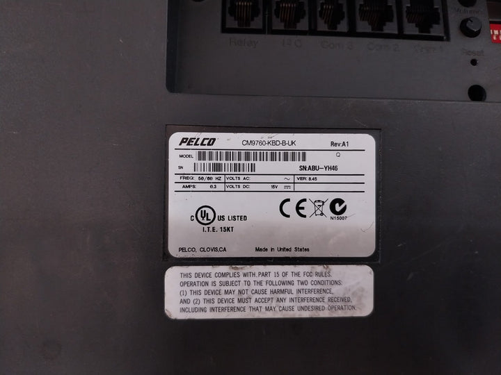 Pelco Cm9760-kbd-b-uk Intelligent Keyboard