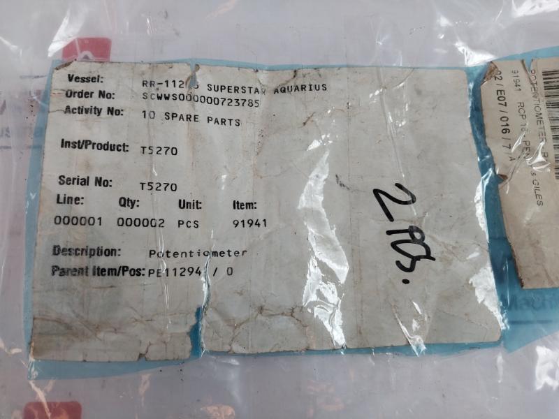 Penny & Giles D20492/Var5 Precision Potentiometer -r1