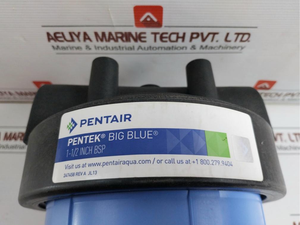 Pentair Big Blue Filter Housing With Pressure Relief 30-90 Psi 20’’ Opaque