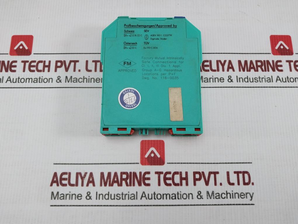 Pepperl+Fuchs Isolated Switch Amplifier Khd2-Sr-Ex2p 20.4-27.6vdc