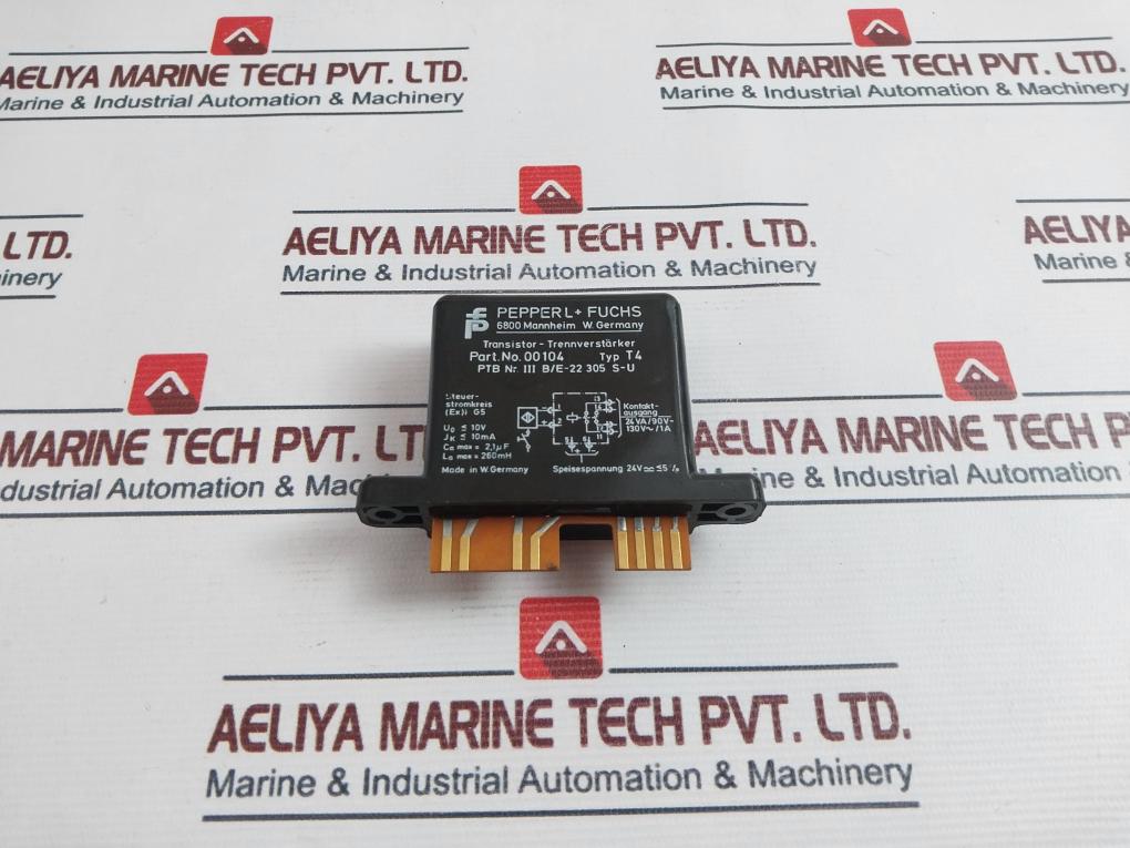 Pepperl+Fuchs 00104 T4 Transistor-isolation Amplifier