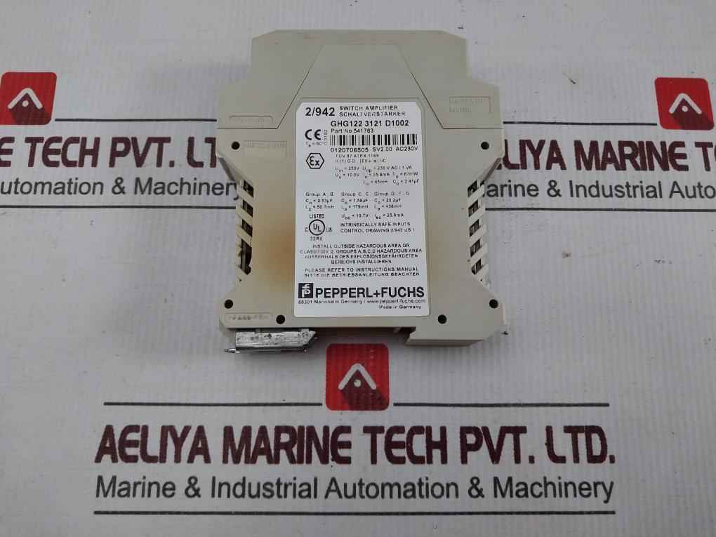 Pepperl+Fuchs 2/942 Switch Amplifier 250V 25.9 Ma 67Mw 541763