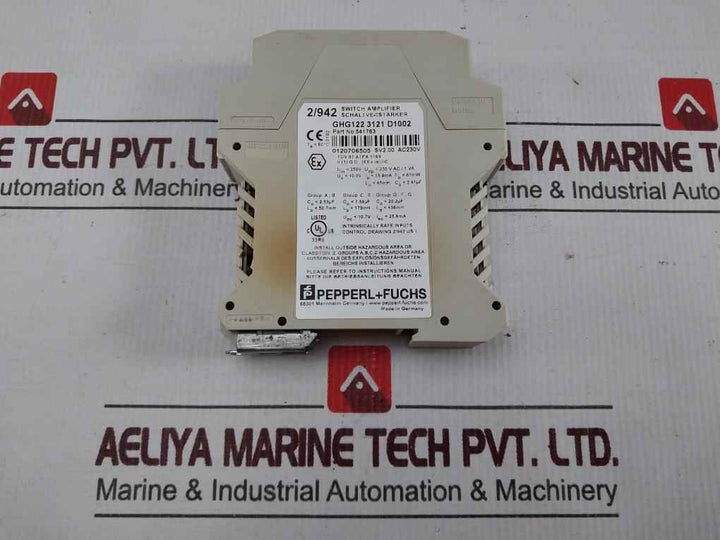 Pepperl+Fuchs 2/942 Switch Amplifier 250V 25.9 Ma 67Mw 541763