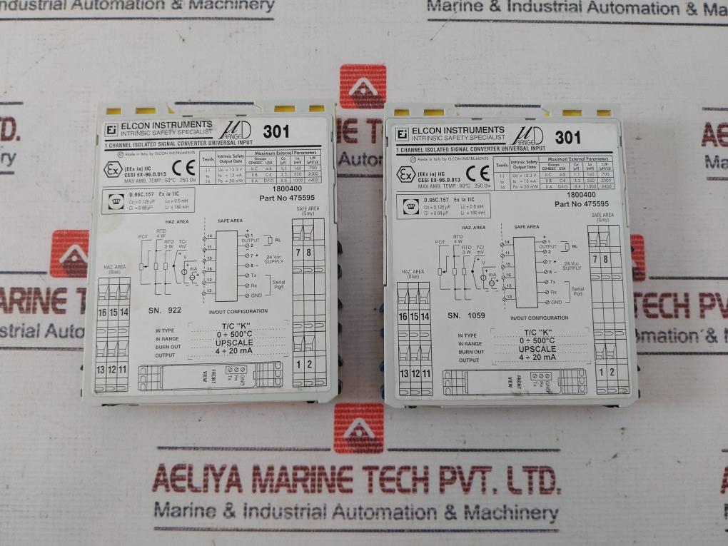Pepperl+Fuchs Elcon El-ud301-1.8 Signal Converter Universal 24Vdc Sd-cd-002