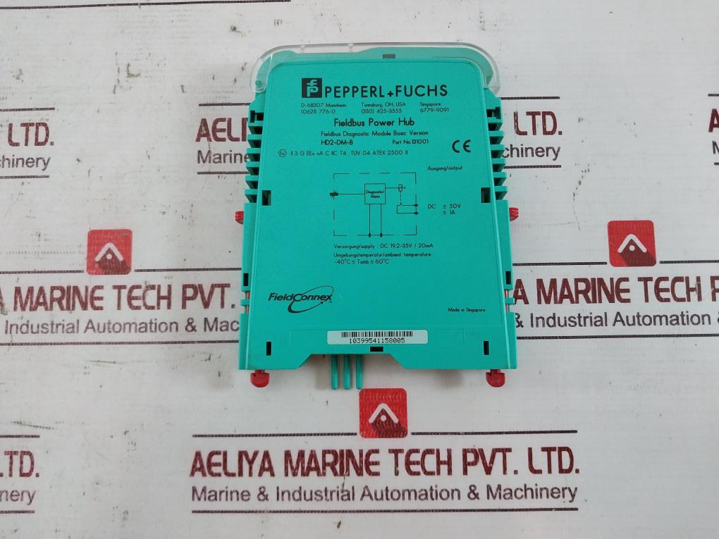 Pepperl+Fuchs Hd2-dm-b Basic Fieldbus Diagnostic Module 131001 Dc 19.2-35V/20Ma