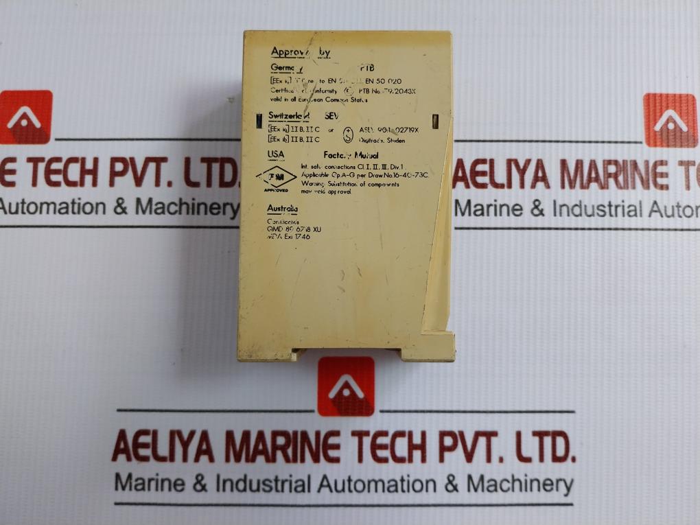 Pepperl+Fuchs Isolated Switching Amplifier Barrier 125Mw Part No We77/Ex1