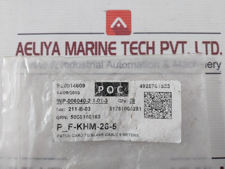 Pepperl+Fuchs K-hm14-1M-804401 Connection Cable W/ Connector 105C 300V Vw-1