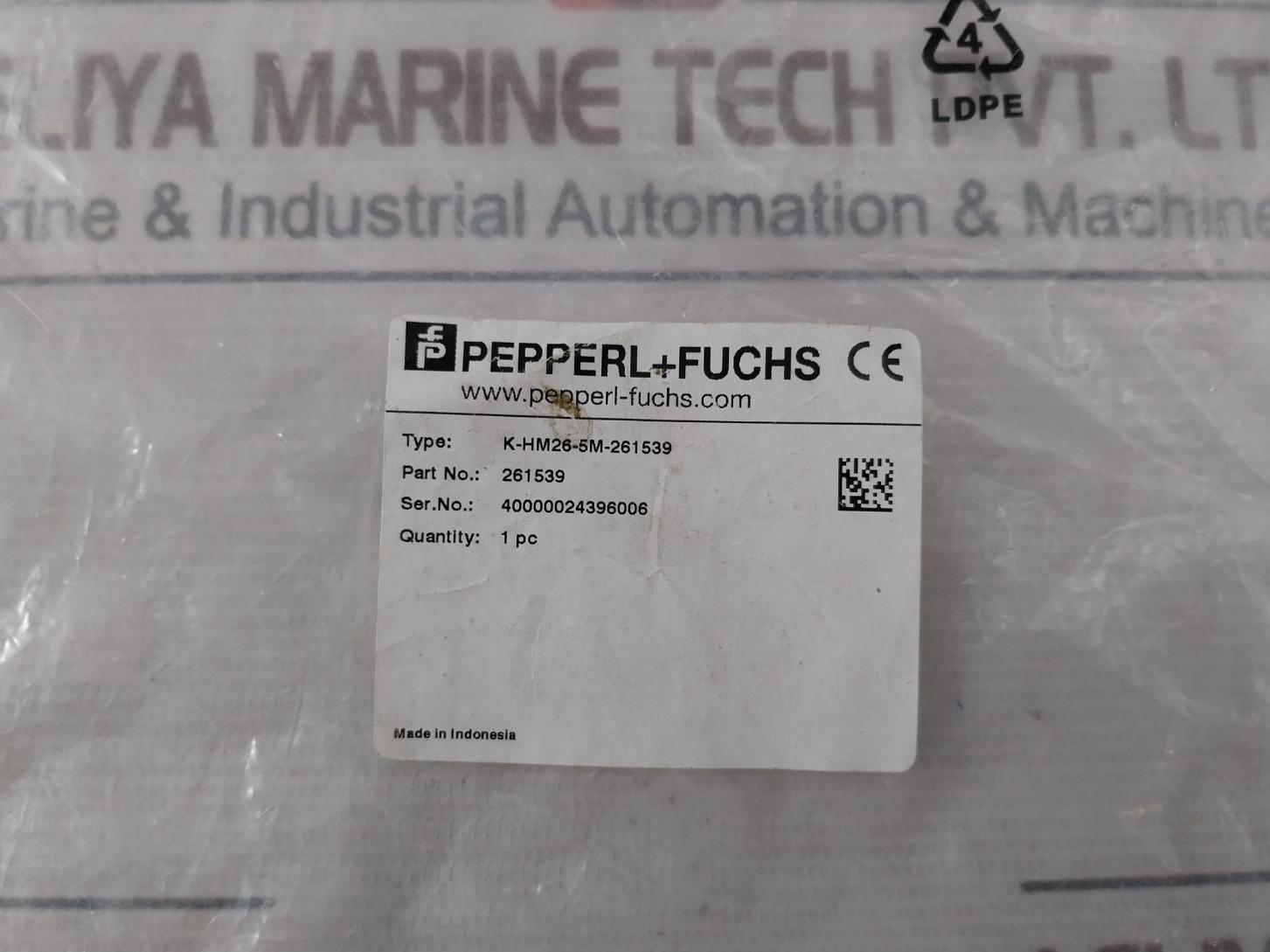 Pepperl+Fuchs K-hm26-5M-261539 Hart Connection Cable With Connector E111235 150V
