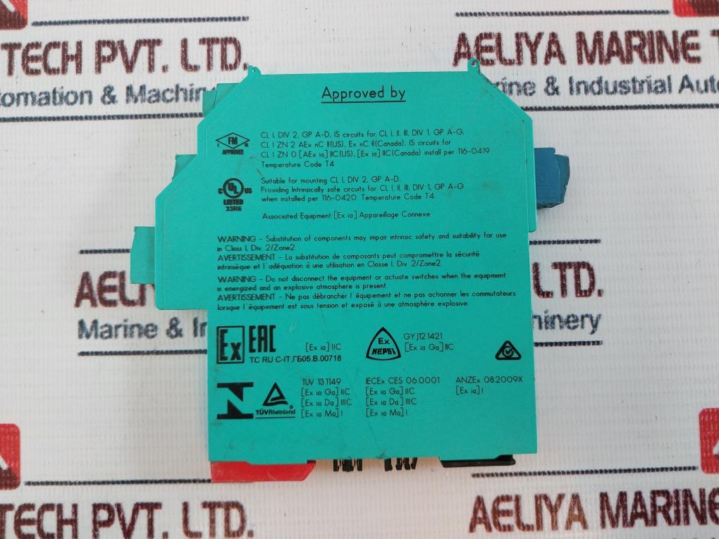 Pepperl+Fuchs Kcd2-scd-ex1 Signal Isolator Safety Barrier 100Ma -20C Ta 60C