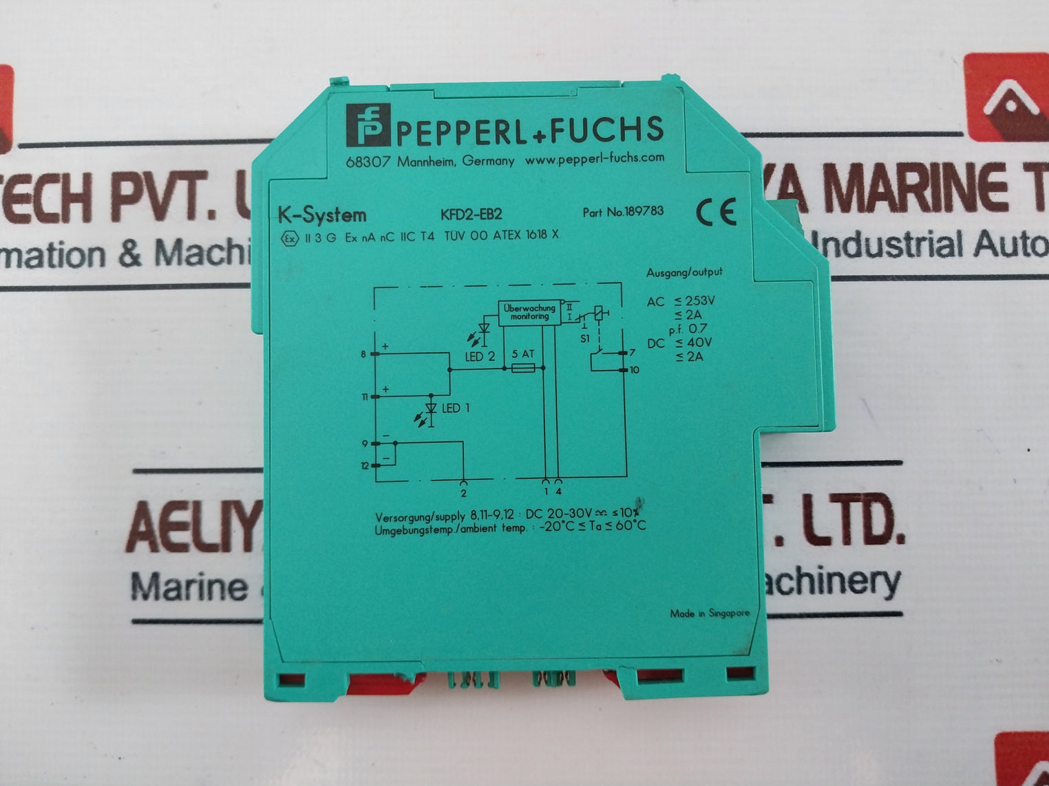 Pepperl+Fuchs K-system Kfd2-eb2 Power Feed Module 189783