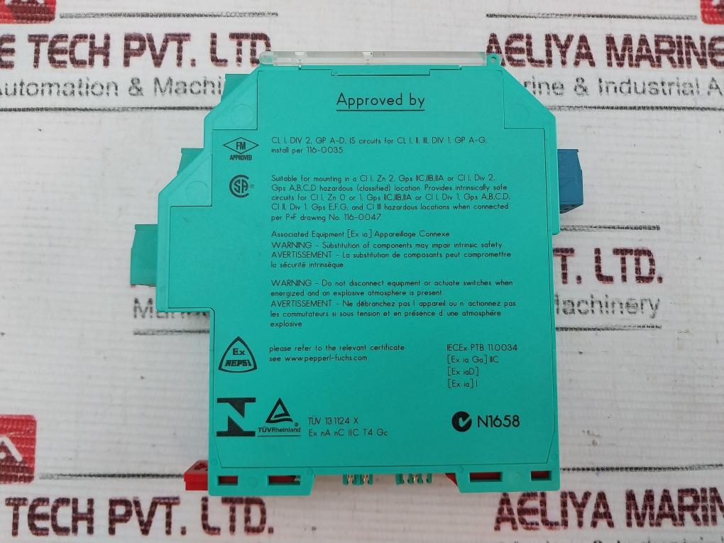 Pepperl+Fuchs K-System KFD2-SR2-EX1.W.LB Power Switch Amplifier 132959 DC 30V