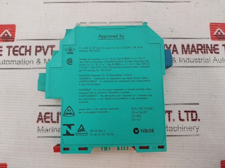 Pepperl+Fuchs K-system Kfd2-sr2-ex1.W.Lb Signal Isolator Safety Barrier 132959