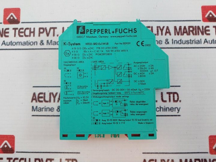 Pepperl+Fuchs K-system Kfd2-sr2-ex1.W.Lb Switch Amplifier 126.5V 4A