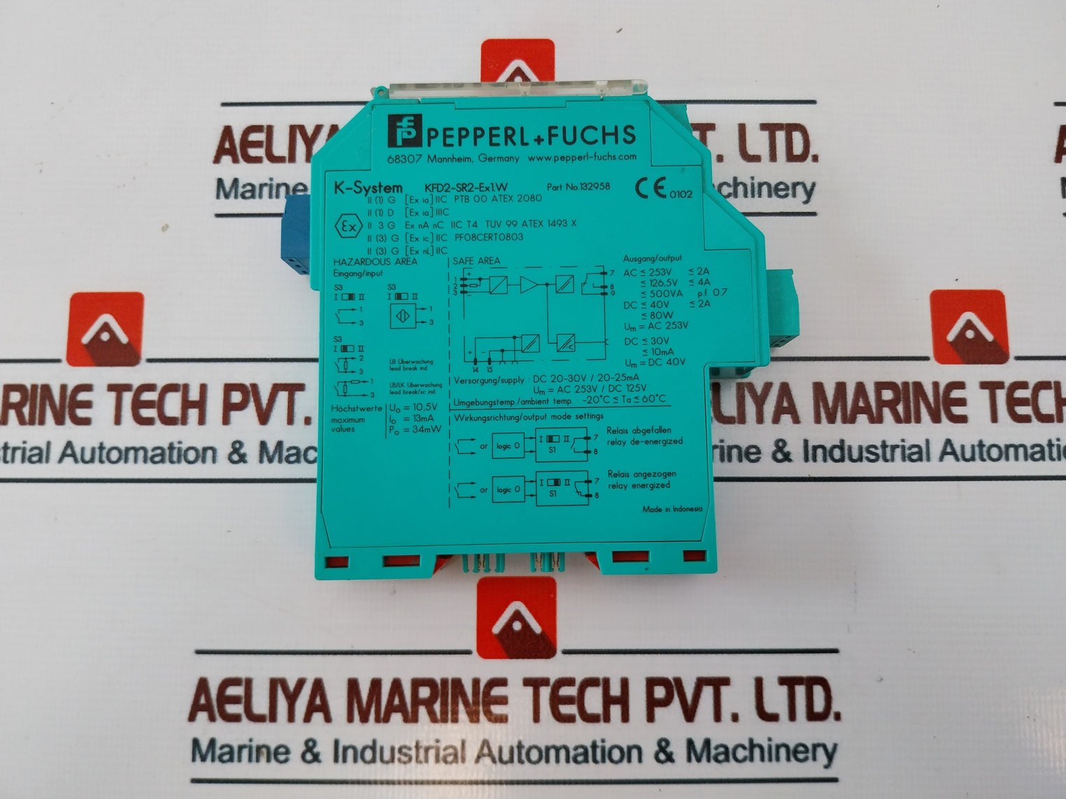 Pepperl+Fuchs K-system 132958 Switch Amplifier Kfd2-sr2-ex1.W