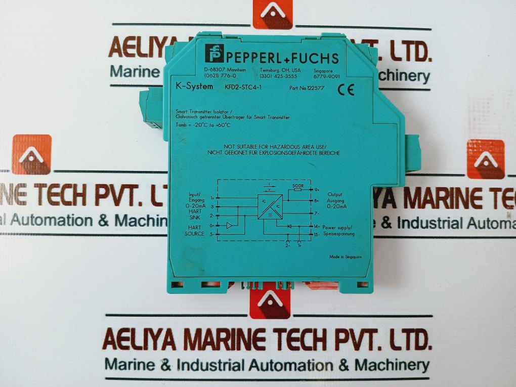 Pepperl+Fuchs K-system Kfd2-stc4-1 Smart Transmitter Isolator 122577 0-20Ma