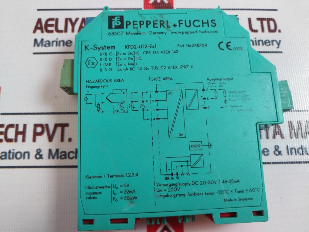 Pepperl+Fuchs K-system Kfd2-ut2-ex1 Temperature Converter 248764