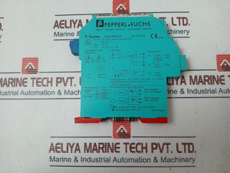 Pepperl+Fuchs Kcd2-sr-ex1.Lb Switch Amplifier 45Mw 17.1Ma 10.5V