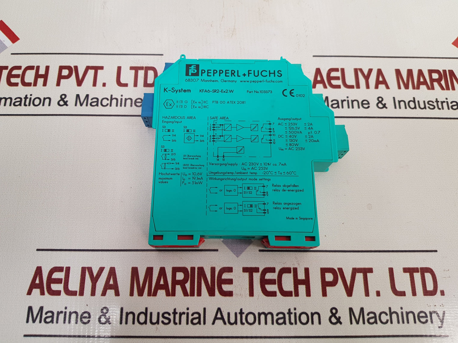 Pepperl+Fuchs Kfa6-sr2-ex2.W Isolating Switching Amplifier 2A 253V 60Hz