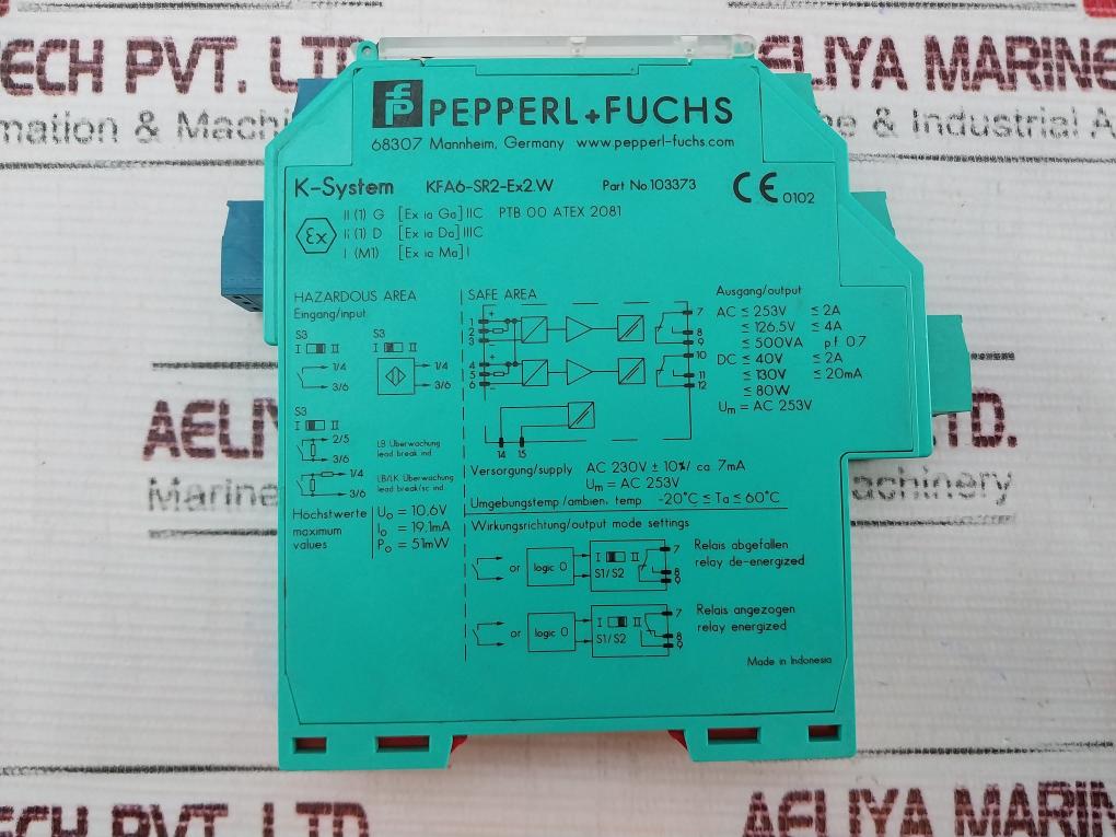 Pepperl+Fuchs Kfa6-sr2-ex2.W Switch Amplifier