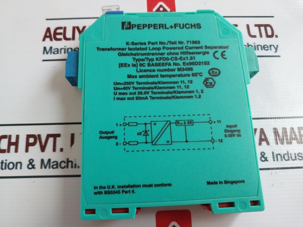 Pepperl+Fuchs Kfd0-cs-ex1.51 Current Driver Repeater 71983