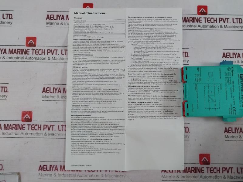 Pepperl+Fuchs Kfd0-cs-ex1.56 Isolated Safety Barrier Ex Ia Iic T4