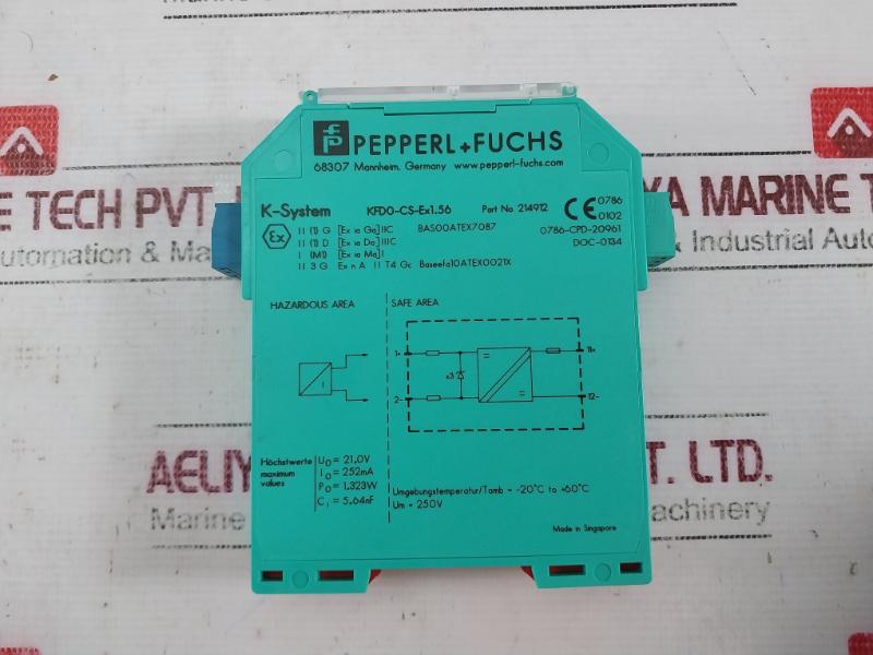 Pepperl+Fuchs Kfd0-cs-ex1.56 Isolated Safety Barrier Ex Ia Iic T4