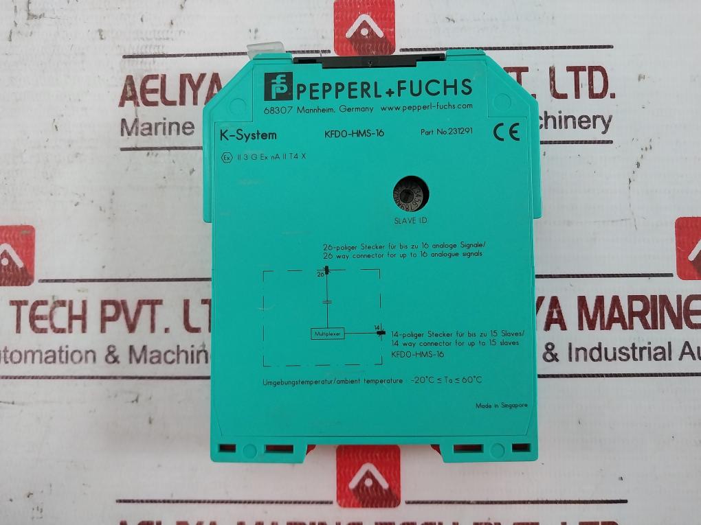 Pepperl+Fuchs Kfd0-hms-16 K-system Hart Mux Secondary Module 231291