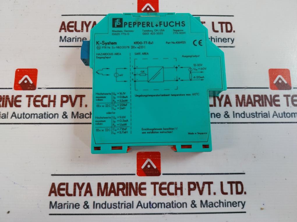 Pepperl+Fuchs Kfd0-tt-ex1 Thermocouple Converter 43692S
